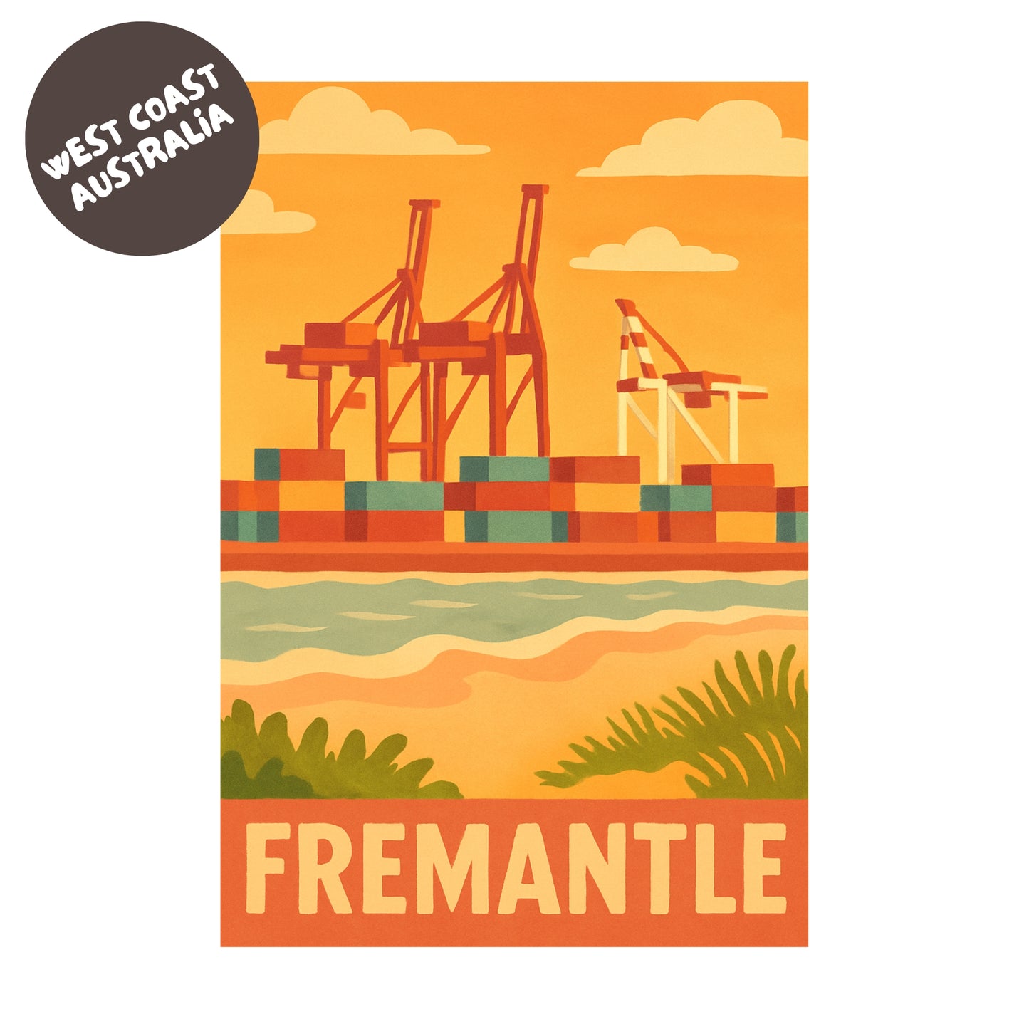 Fremantle Crane Print