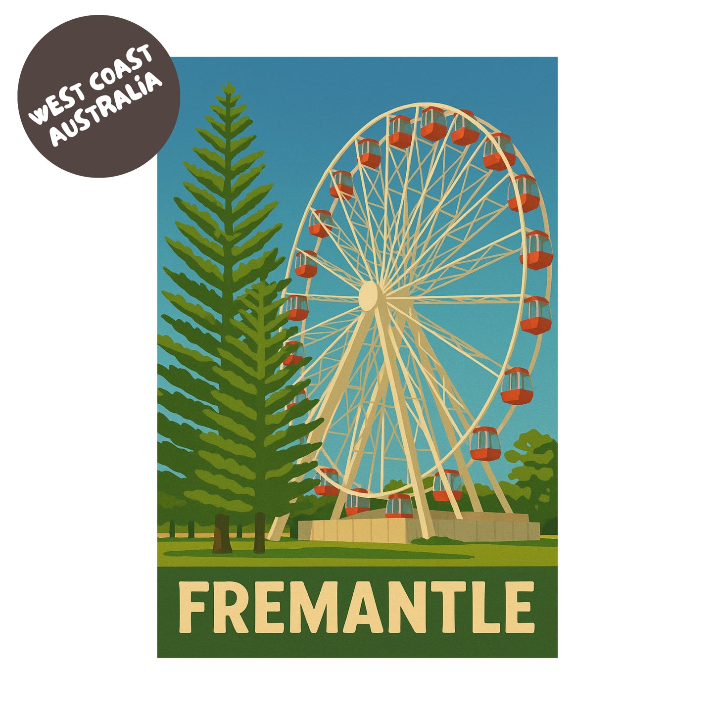 Fremantle Wheel Print