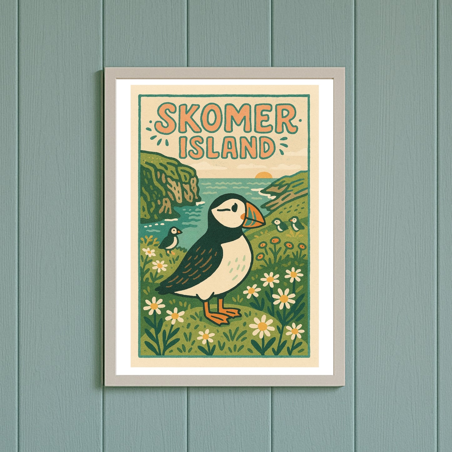 Skomer Island Print