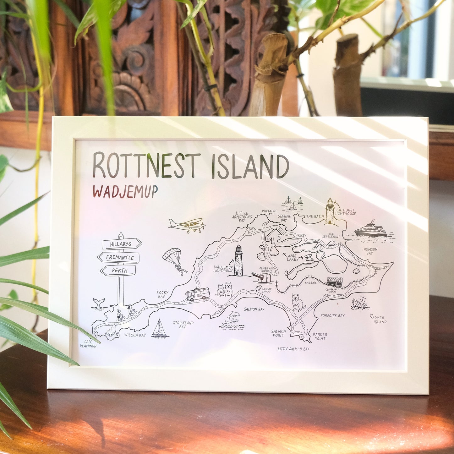 Rottnest Island Map Print