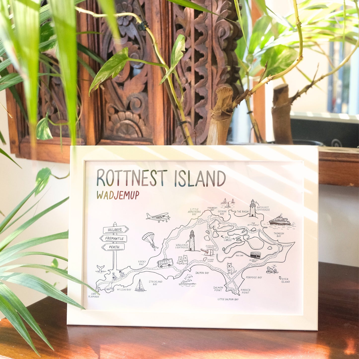 Rottnest Island Map Print