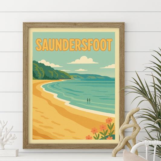 Saundersfoot Print