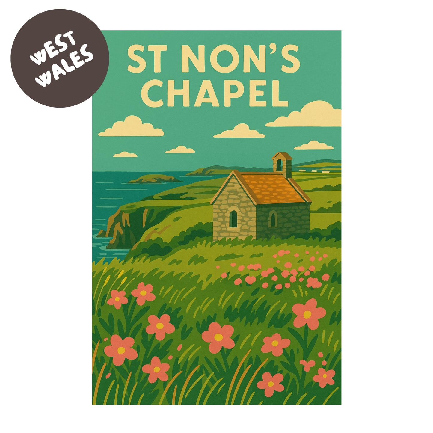 St Non's Chapel Print