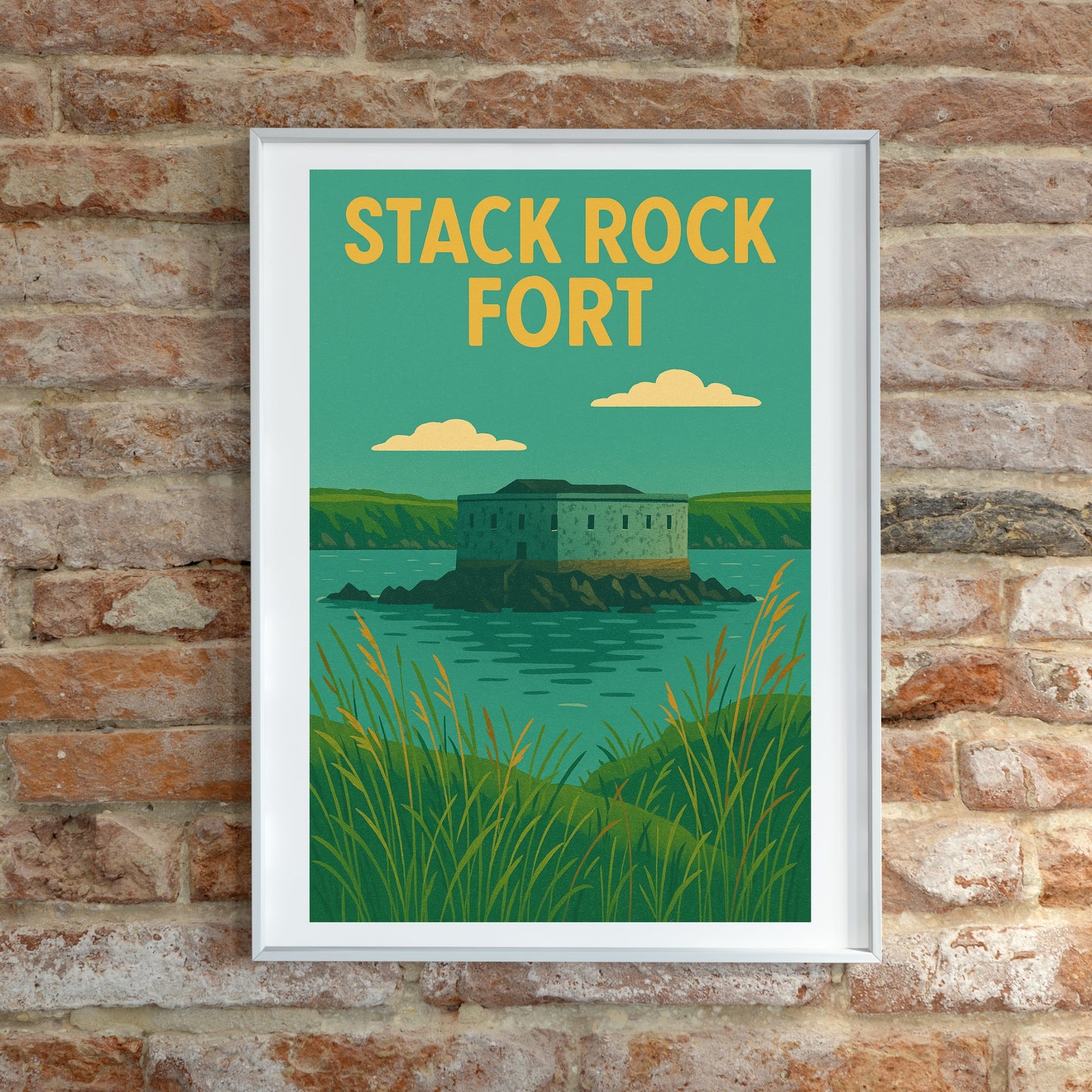 Stack Rock Fort Print