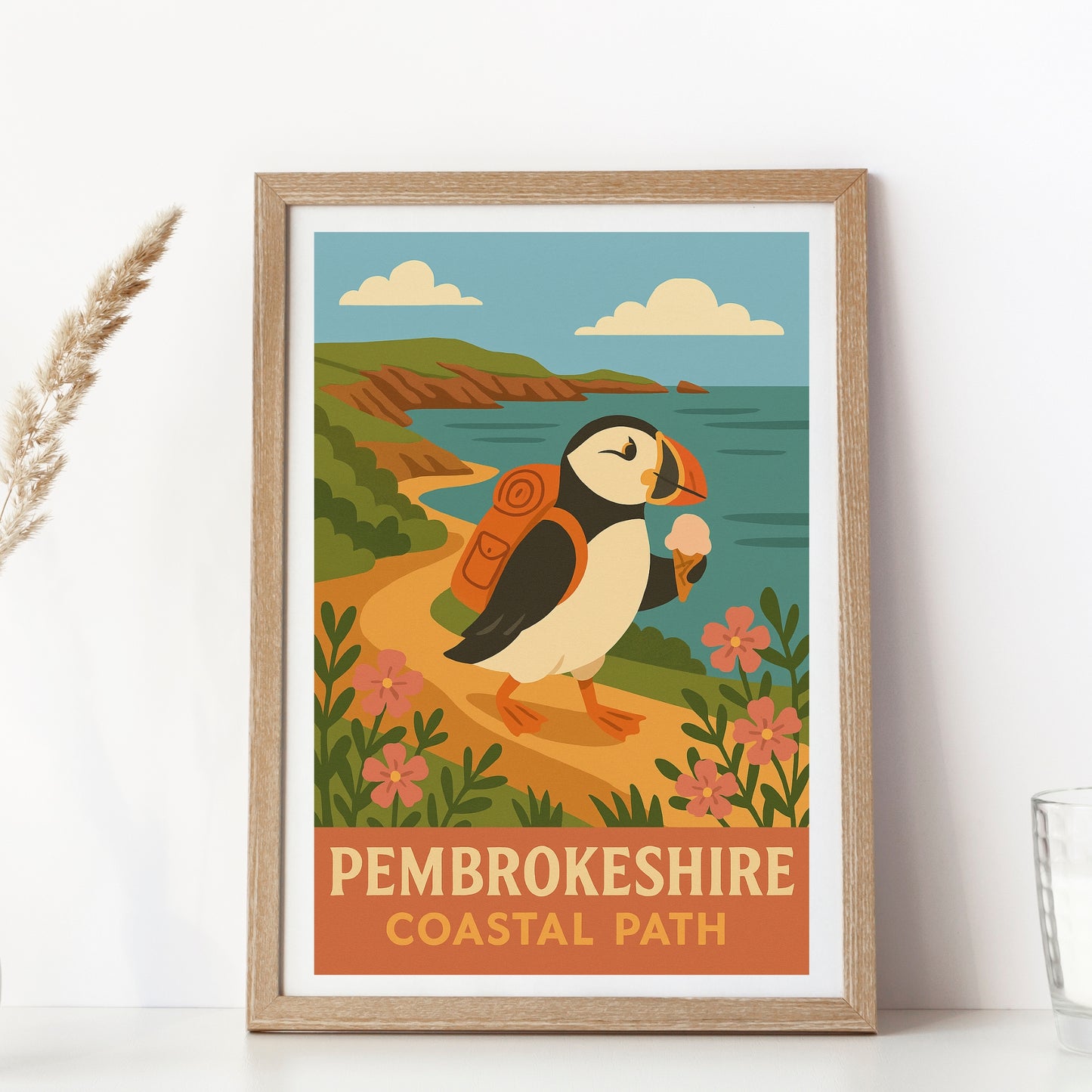 Pembrokeshire Puffin Print