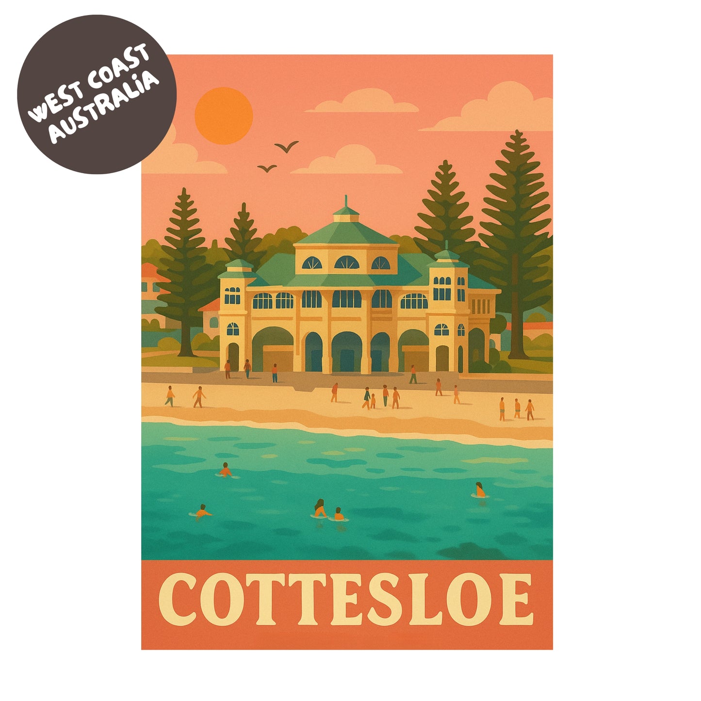 Cottesloe Golden Hour Print