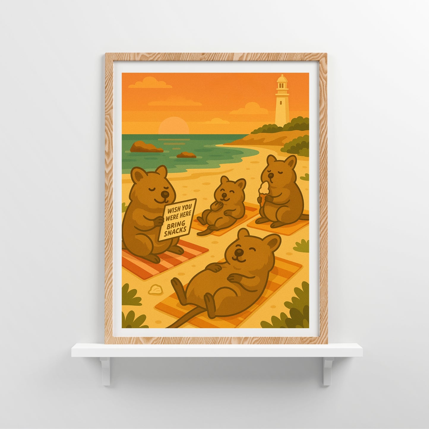 Quokkas Chillin Print