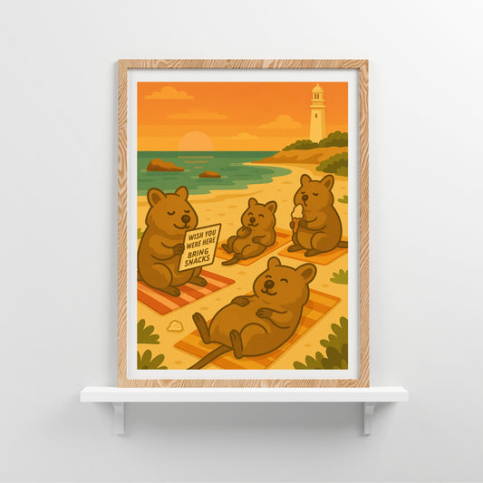 Quokkas Chillin Print