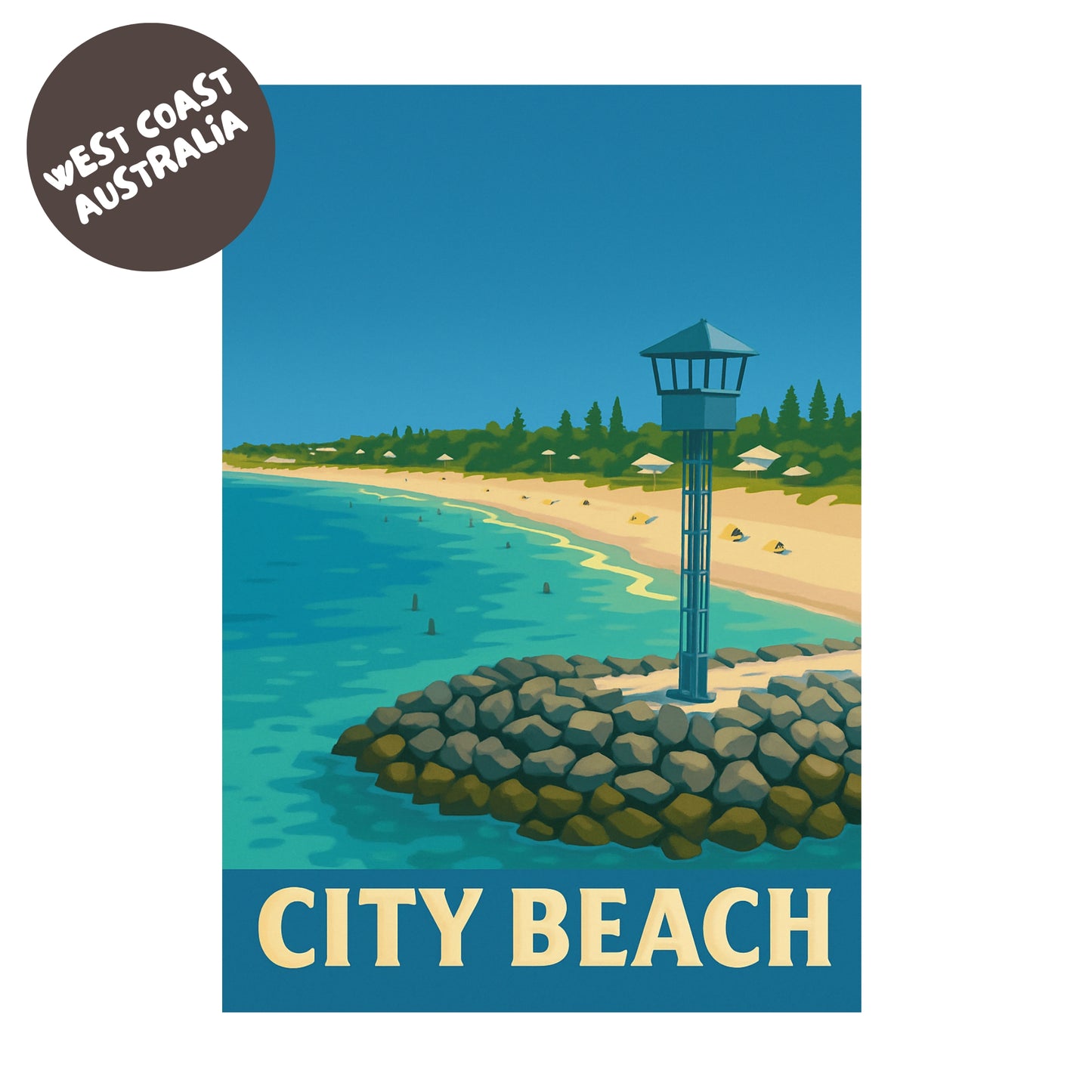 City Beach Print
