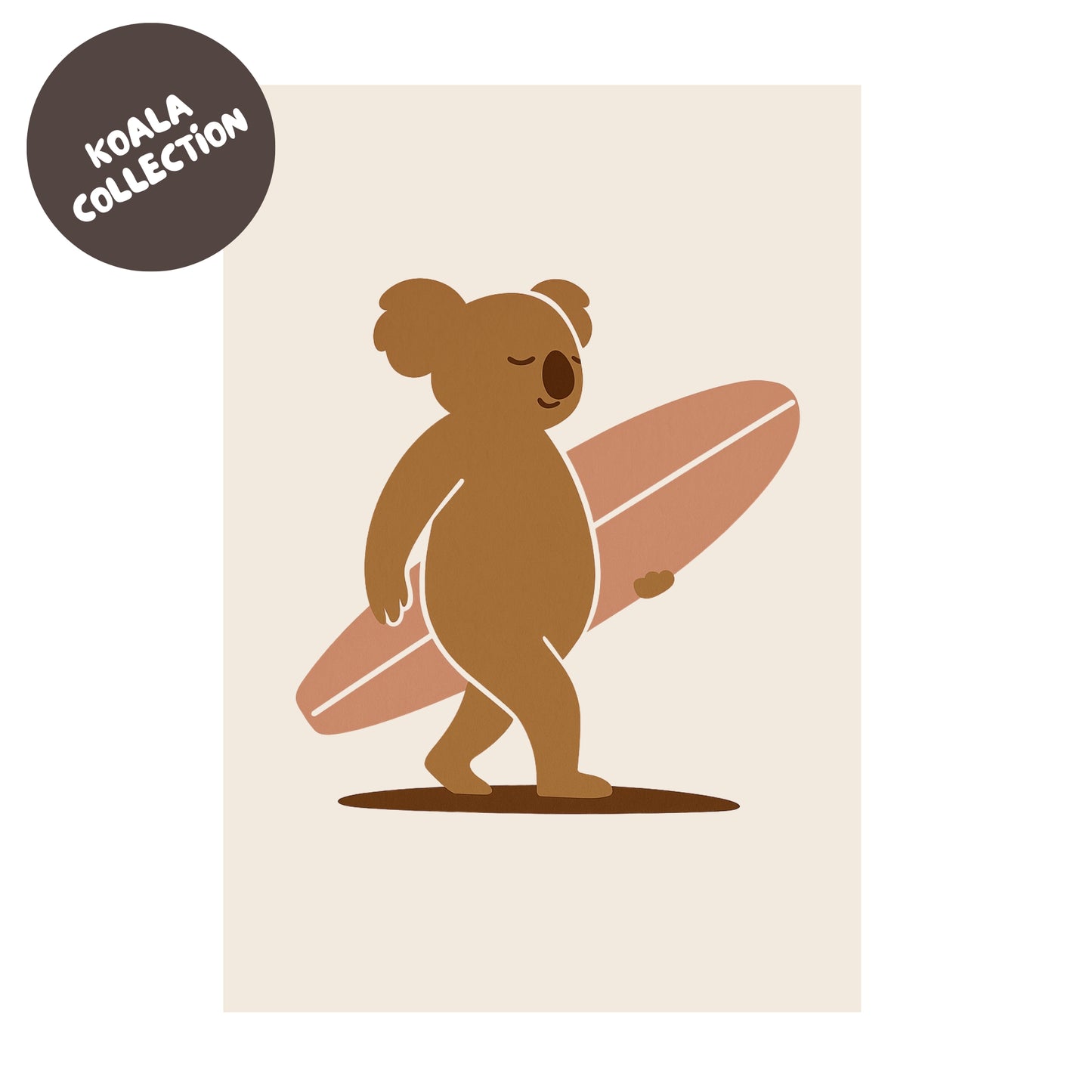Surfing Koala Print