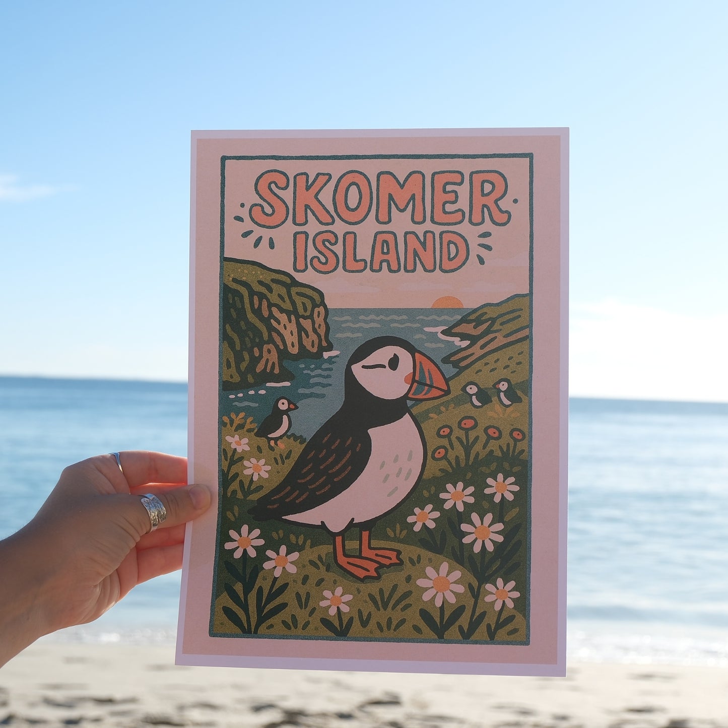 Skomer Island Print